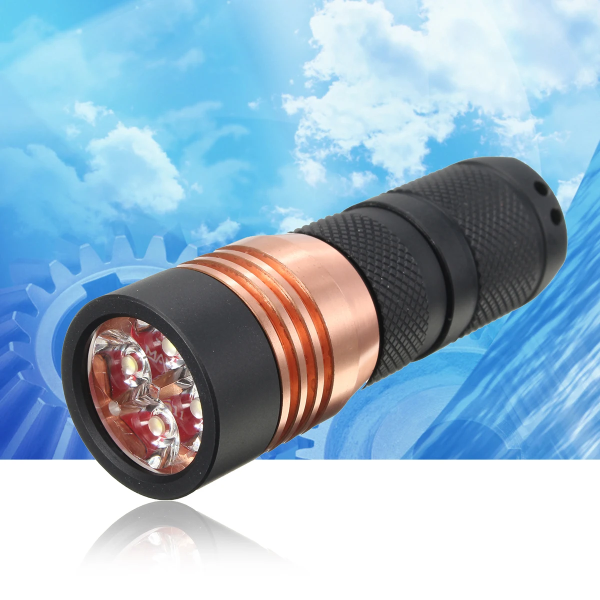 

Jiguoor S41 4x Nichia 219B/XP-G3 A6 1600Lumens Mini LED Flashlight