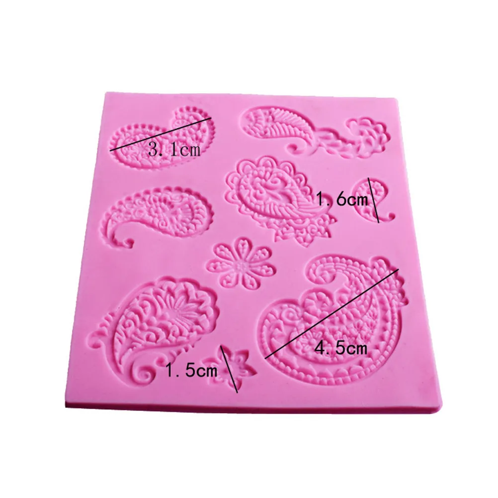 DIY рельеф жидком состоянии формы для выпечки тортов и пирожных с кружевом сахаром