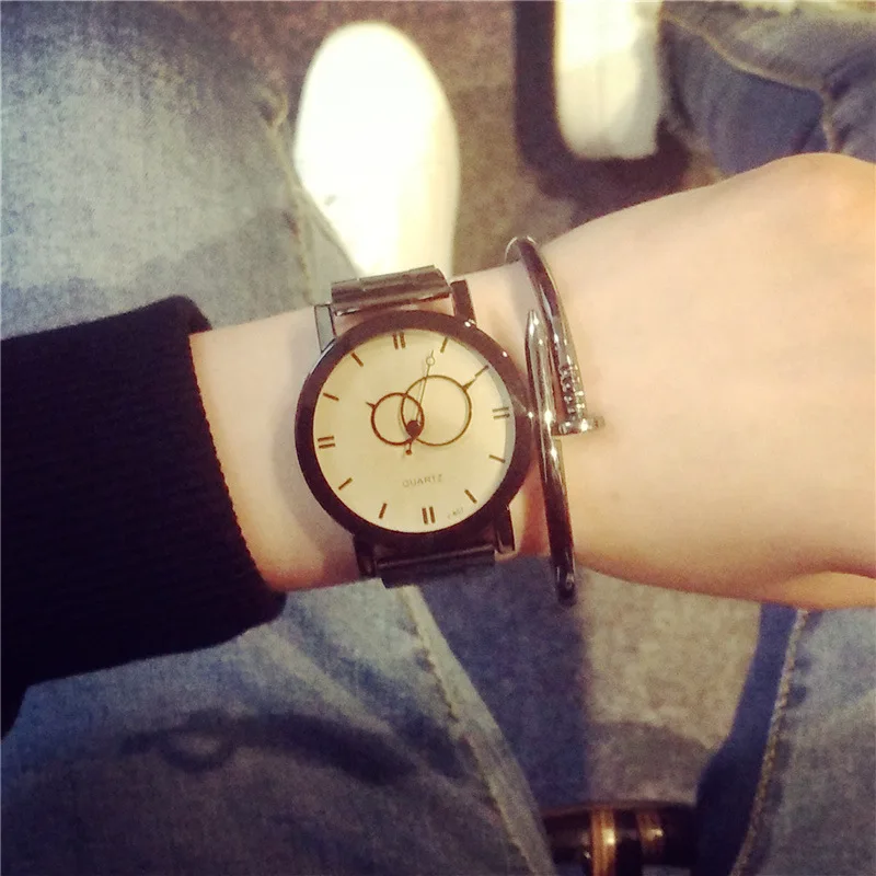 Модные креативные женские и мужские часы 2017 с бриллиантовым циферблатом