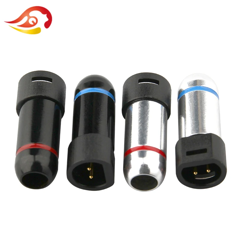 QYFANG Paint Process Earphone Plug Pin Socket Jack IE8 IE8I IE80 DIY HiFi Headphone Adapter PC Audio Cable Solder Wire Connector