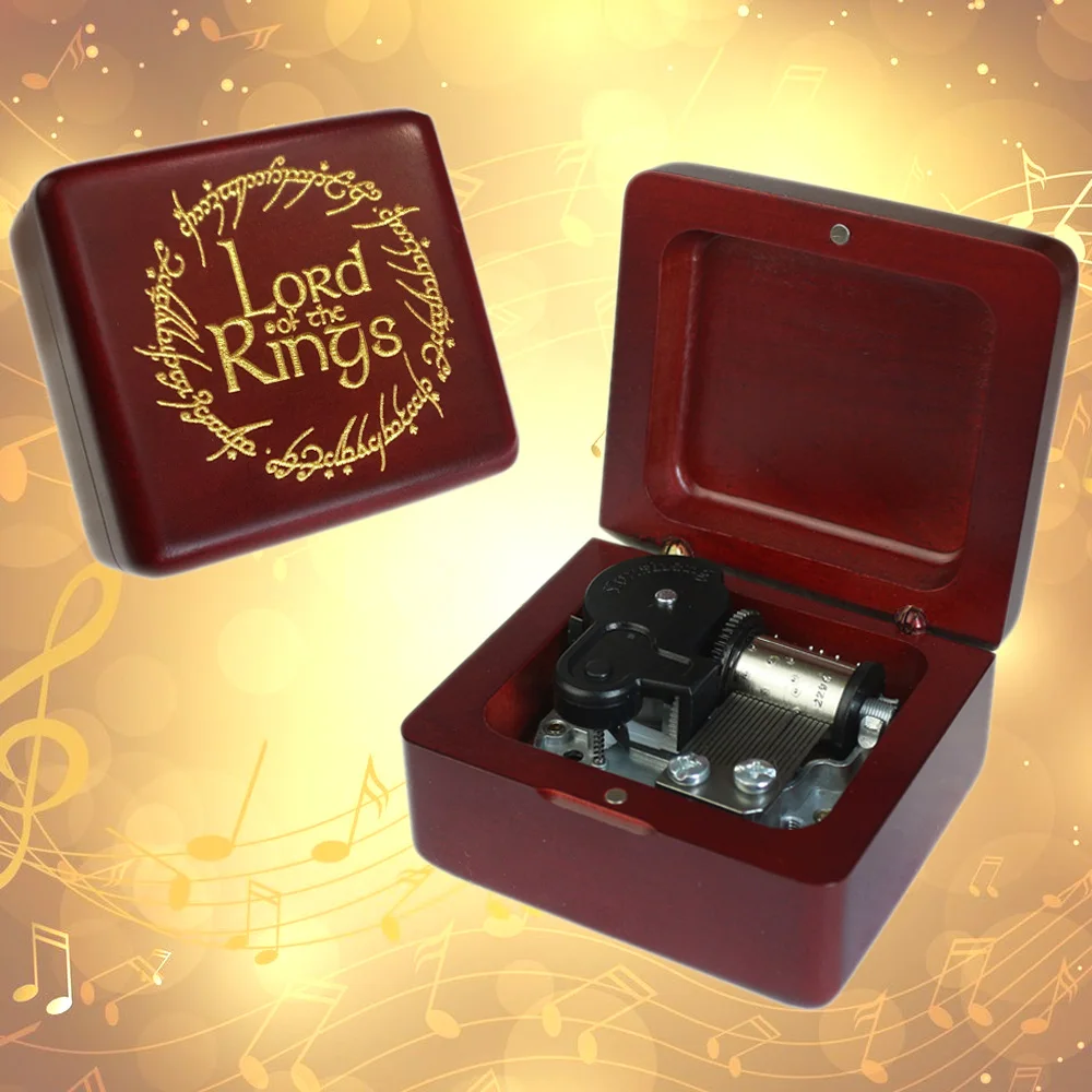 ROSIKING деревянная музыкальная шкатулка Властелин колец ручной работы подарок на