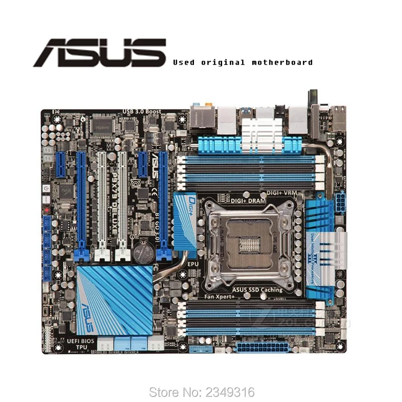 Для ASUS P9X79 Deluxe используется Оригинальное гнездо для материнской платы LGA 2011 DDR3 X79 настольная материнская плата