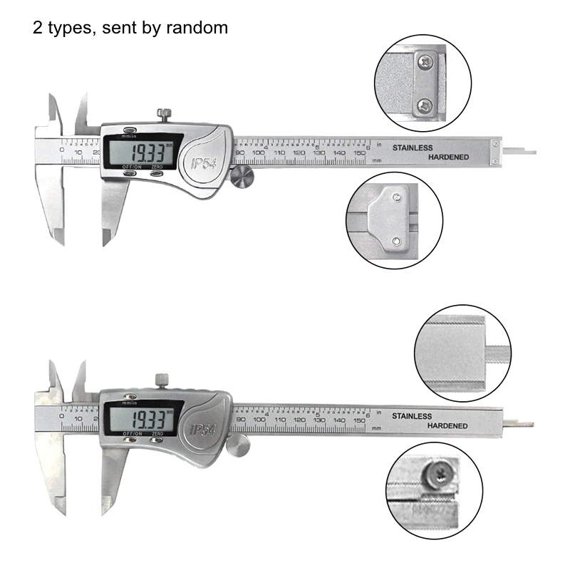 Штангенциркуль IP54 микрометр 6 дюймов электронная линейка 150 мм цифровая из