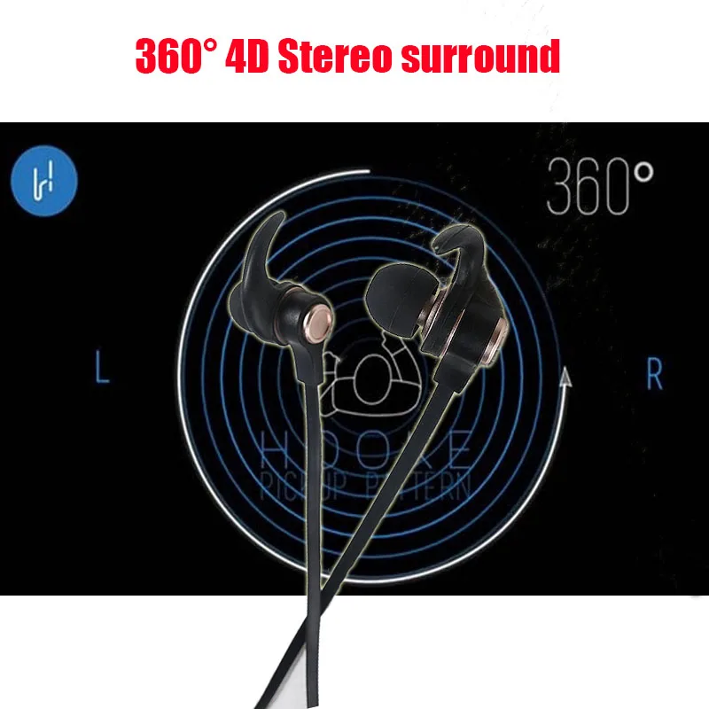 Bluetooth Беспроводные наушники с микрофоном super bass hifi гарнитура 4D стерео спортивные
