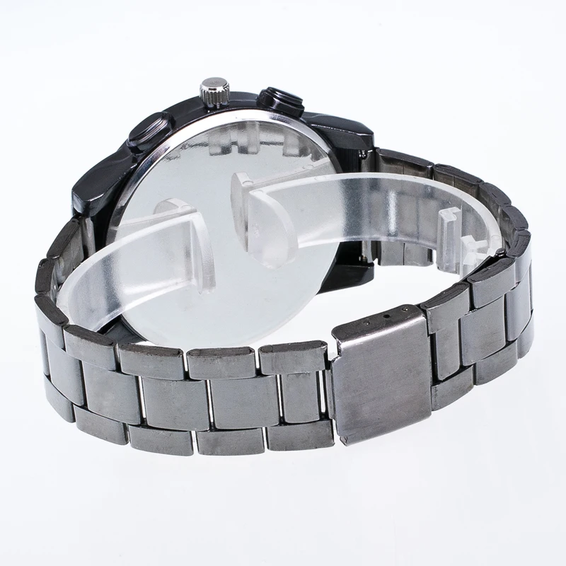 2019 New Sports Brand Men Watch Full Steel Military Outdoors Quartz Watches Blue Mirror Big Black Gentleman Wristwatches | Наручные часы