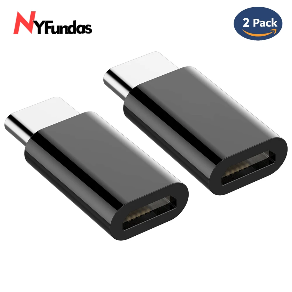 NYFundas 2 шт. type _ C к Micro Usb для Xiaomi Mi Max 3 One Plus 6 Samsung Galaxy S9 A5 2017 plus Huawei P20 Pro Usbc