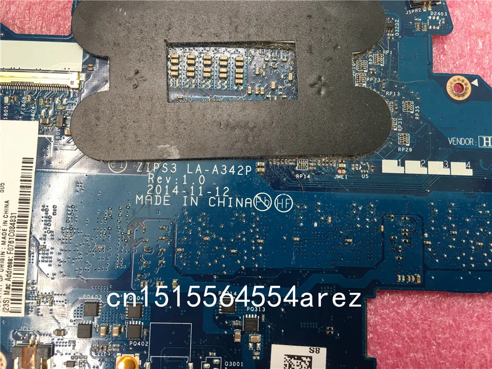 Оригинальный ноутбук Lenovo ThinkPad YOGA 12 материнская плата i3 i3-5005U CPU 4G FRU 00HT789 |