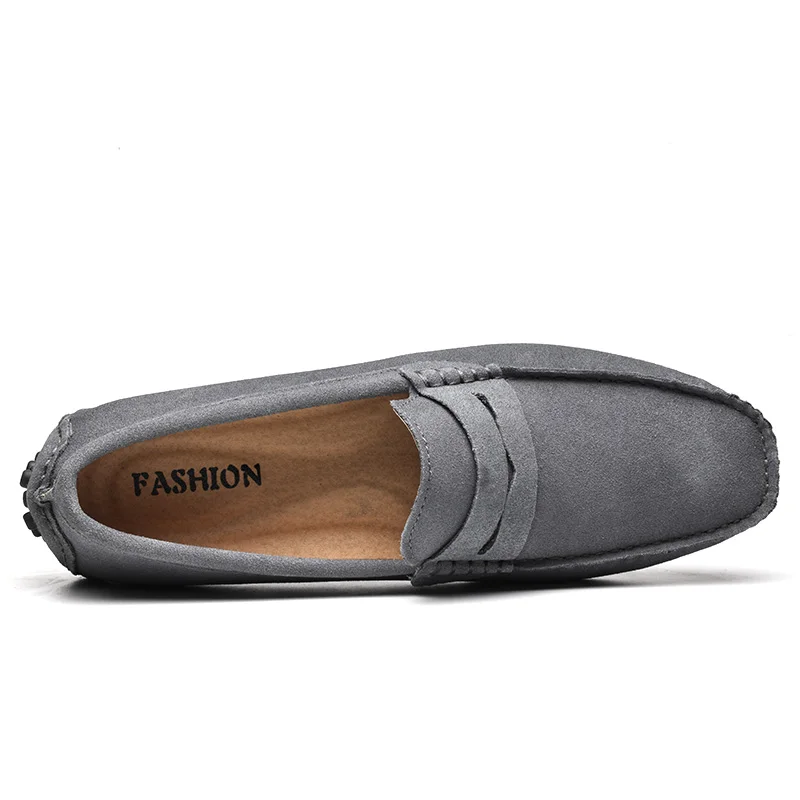 COSIDRAM/мужская повседневная обувь без шнуровки для вождения из коровьей замши