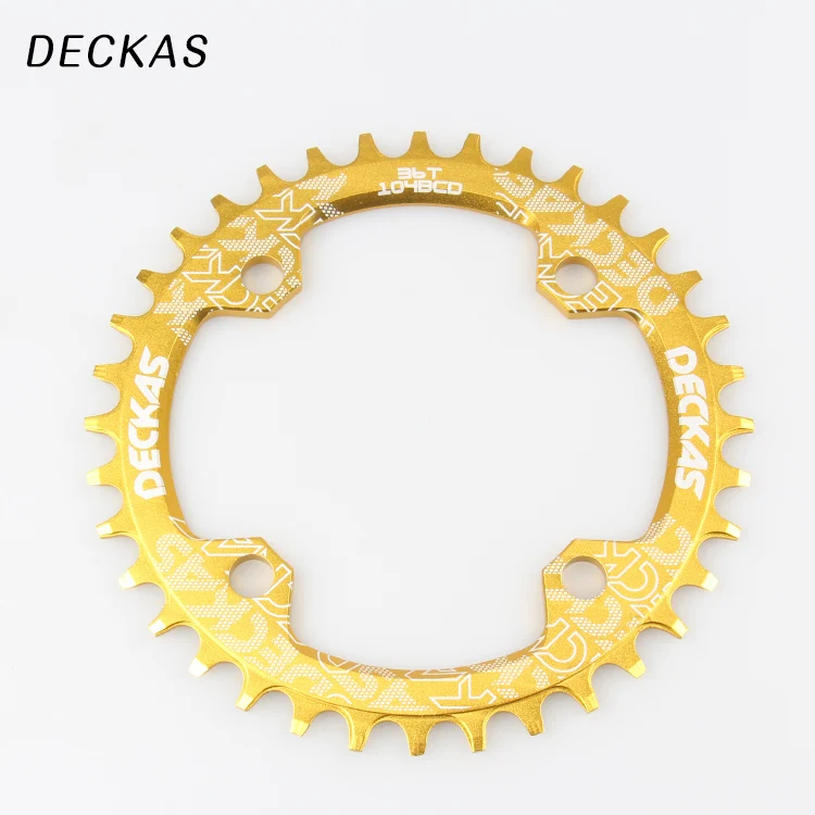 Звездообразная звезда для горного велосипеда DECKAS 104 мм 32/34/ 36/ 38T|chainring bcd|bicycle chain