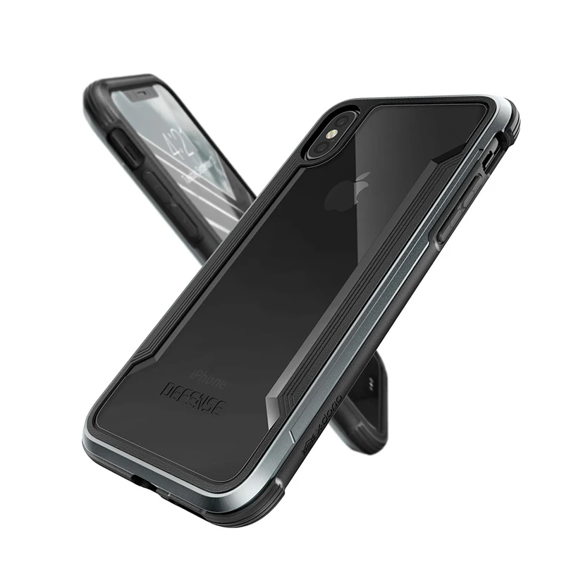 X-Doria Phone Case For iPhone XS X Defense Shield Military Grade Drop Tested Aluminum Protective Cover |