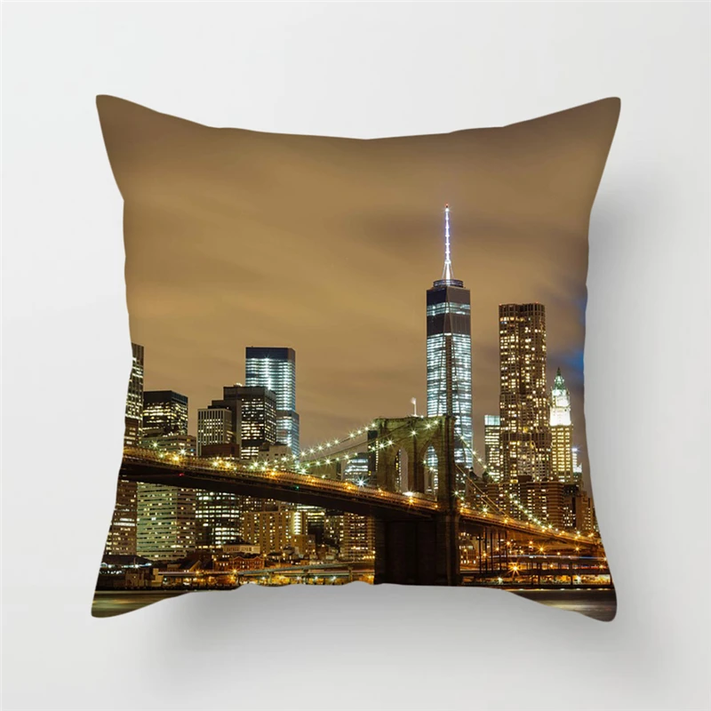 Чехлы для подушек Fuwatacchi декоративные наволочки с принтом Венеции мельницы