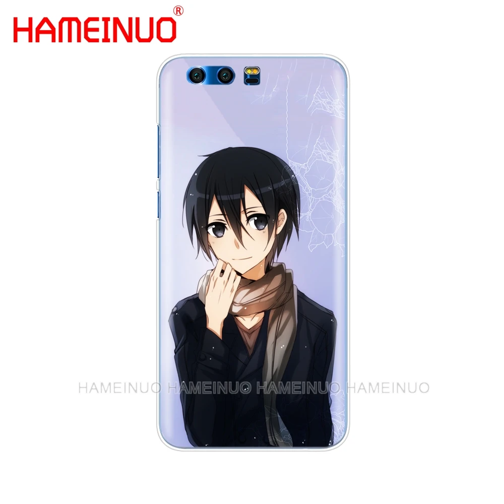 HAMEINUO обувь для вечеринки в Стиле косплей Sword Art Online(SAO), короткая футболка с героями из японского аниме «крышка чехол для телефона для huawei Honor 10 V10 4A 5A 6A 7A 6C 6X7X8 9 LITE