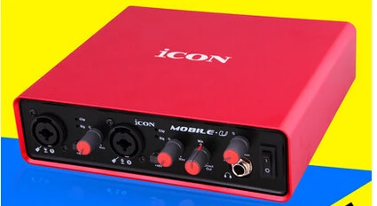 Оригинальная звуковая карта ICON Mobile U 4 в 1/4 выход USB интерфейс для записи