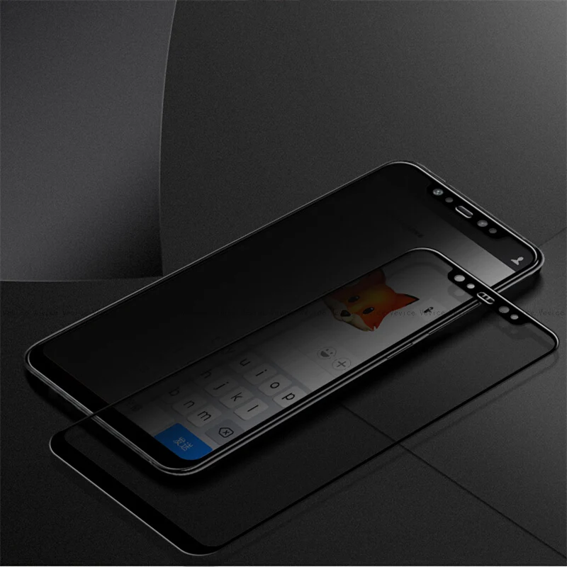 Антишпионское закаленное стекло для Xiaomi Redmi Note 7 Pro Полное покрытие защита экрана