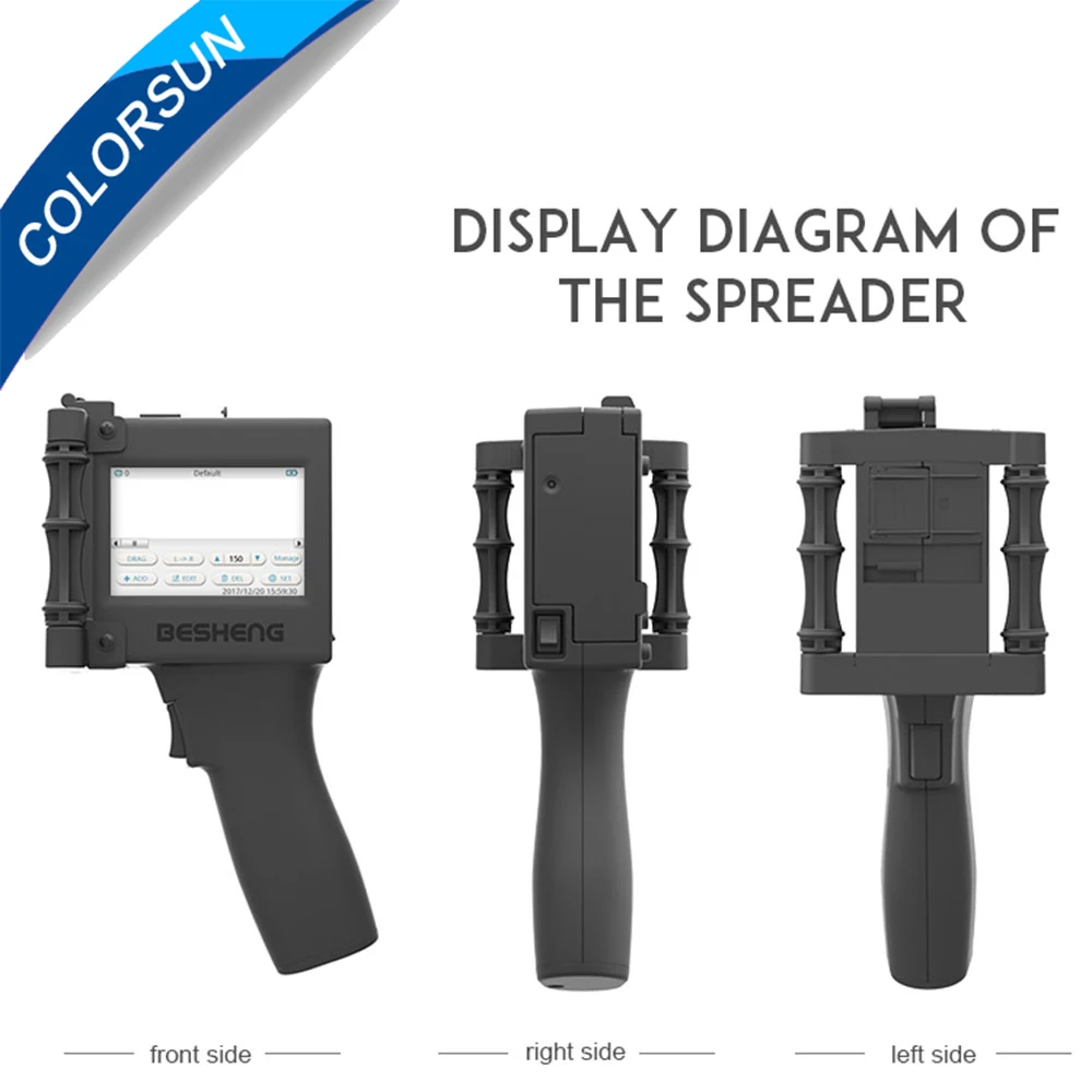 3 5 дюйма ручной Интеллектуальный струйный принтер сенсорный экран 360T кодирующая
