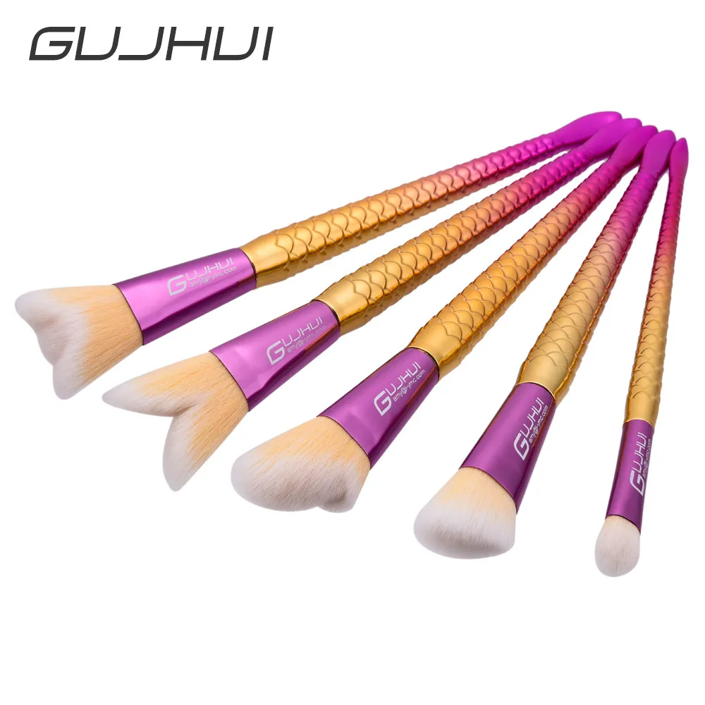 GUJHUI-12-0102 5 Профессиональная Кисть для макияжа шт. растушевки карандашей основа
