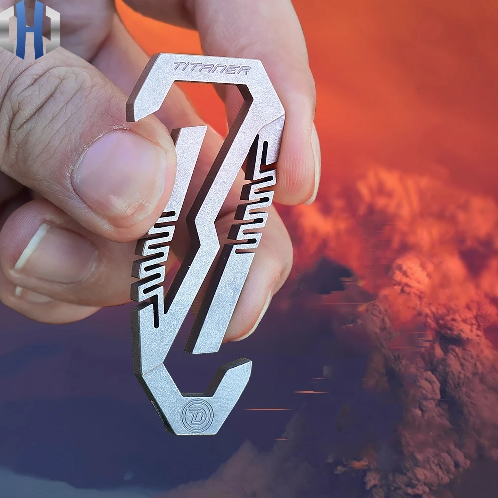 Брелок для ключей EDC из титанового сплава Мужская Личная креативная подвесная