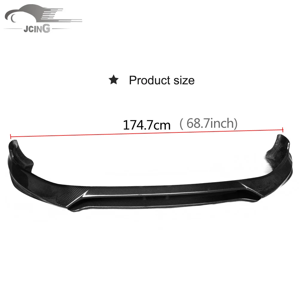 Передний спойлер из углеродного волокна для бампера VW Golf VII MK7 GTI 2014 2016|for vw|car stylinglip