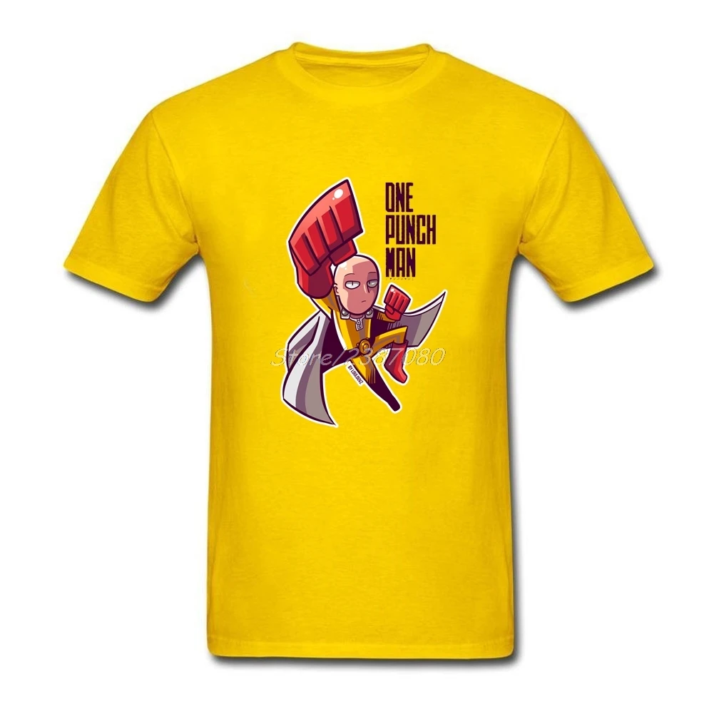 Pop One Punch Man Футболка Geek футболка Для мужчин из хлопка с круглым вырезом 3XL короткий