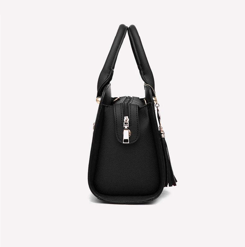 Messenger Bag Women Leather Handbags Top Handle Black Pink Purple Red Crossbody Shoulder Bags Ladies Purses | Багаж и сумки