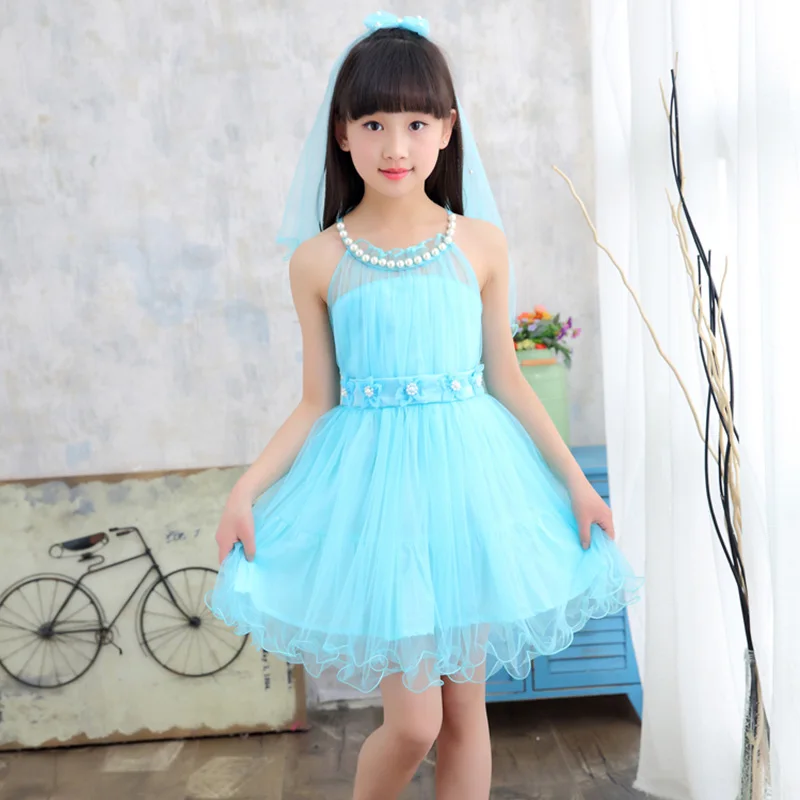 

Kids Dresses for Girls Summer 2021 Vestidos Wedding Dress Baby Girl Summer Clothes Princess Dress 4 6 8 10 12 14 Years Children