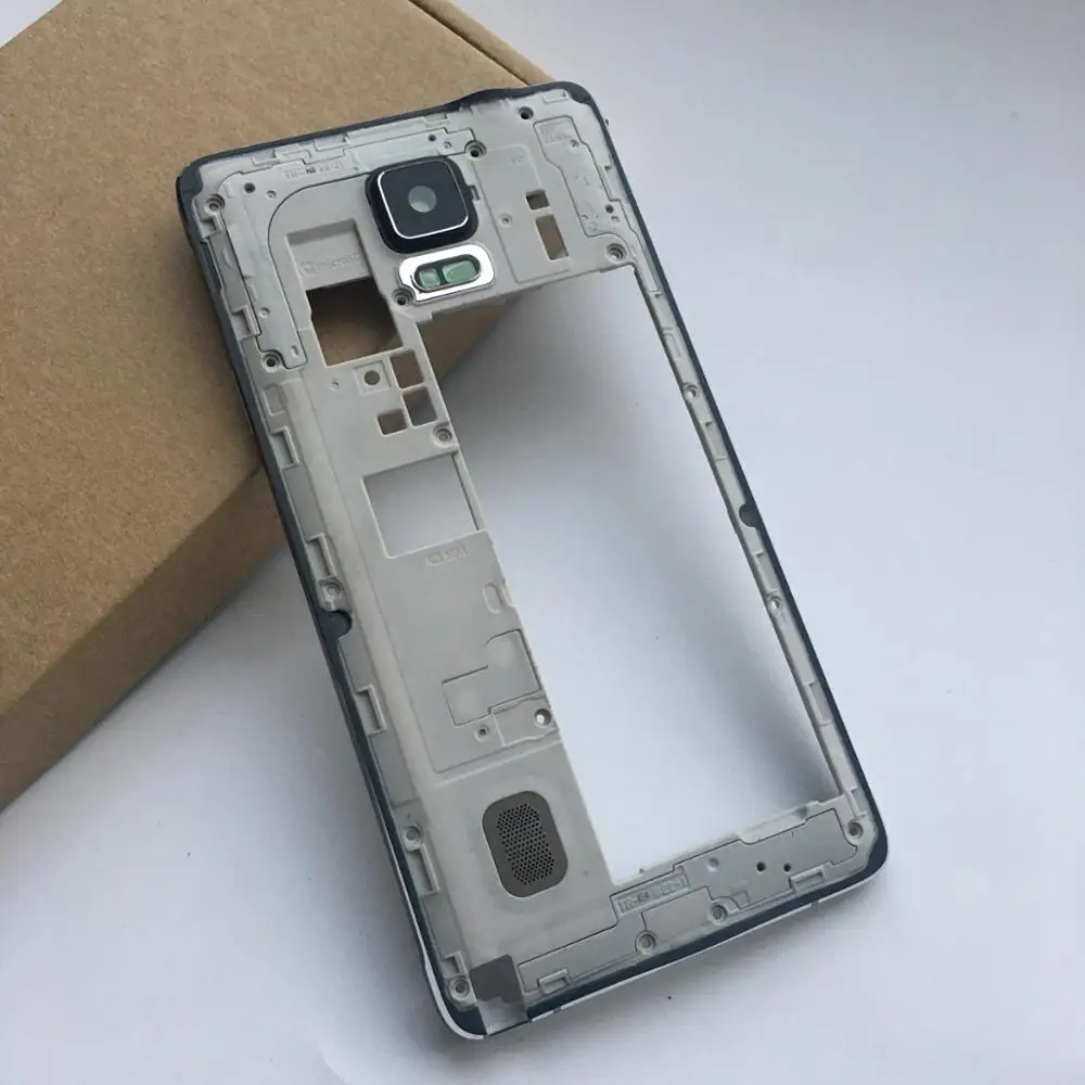 Для samsung Galaxy Note 4 IV N910F/C/G/H/A/U/T рамка Корпус средняя пластина для Замена частей |