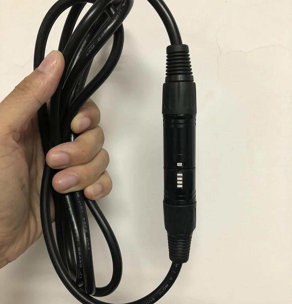 4 шт./лот XLR кабель 5 Pin DMX парные электрические кабели для сигнала 2m3m5m луча