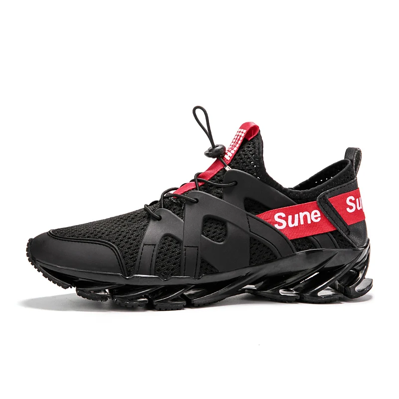 Спортивная обувь для мужчин; дышащие кроссовки; zapatillas hombre Deportiva; спортивные кроссовки на открытом воздухе; легкие кроссовки; Прогулочные кроссовки для бега; спортивная обувь - Цвет: Black