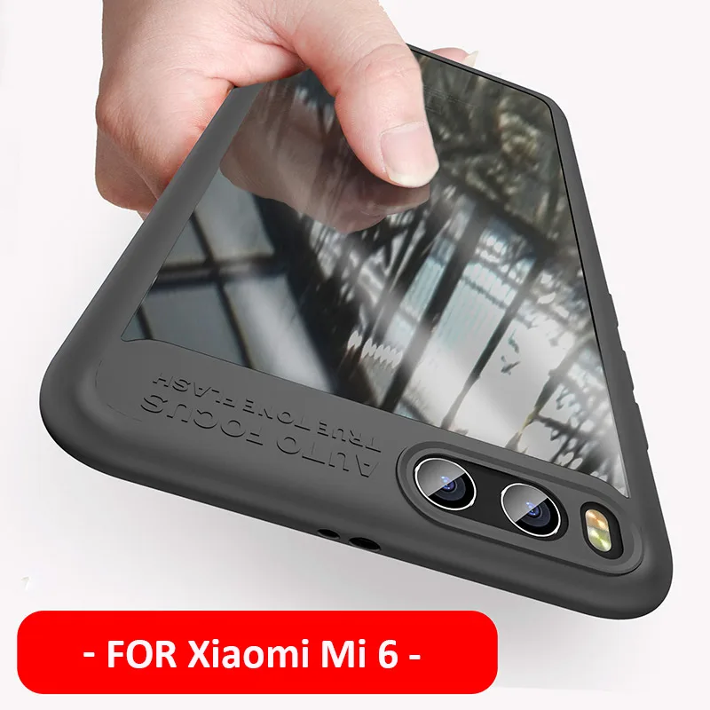 Чехол для Xiaomi Mi 6 MOFI мягкая силиконовая рамка из ТПУ + жесткий прозрачный чехол Mi6