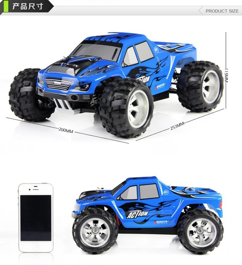 Оригинальный Wltoys A979 Радиоуправляемый автомобиль высокой скорости 2 4G 4CH 4WD Stunt Racing
