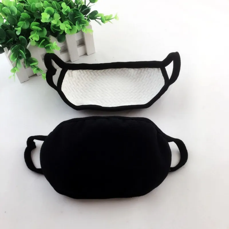 1 шт. черная маска для рта унисекс моющаяся хлопковая противопыльная дышащая