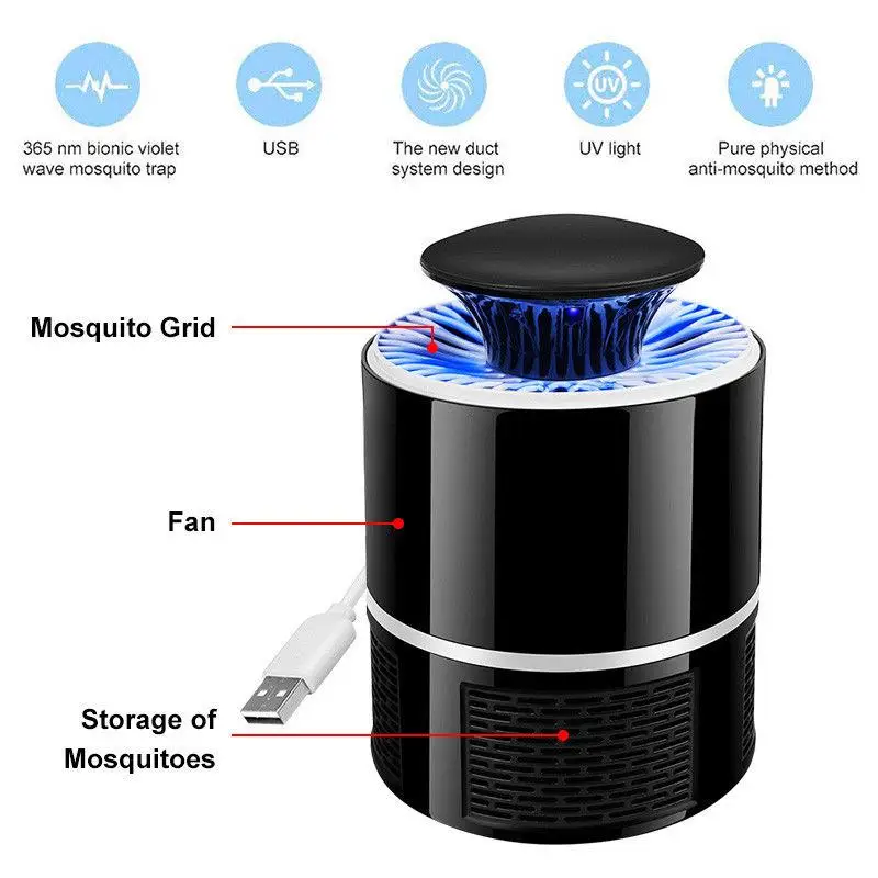 Ловушка для насекомых с Usb-портом и светодиодный светильник кой |