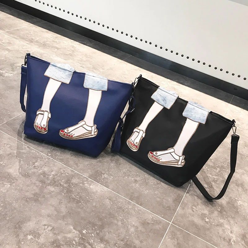 Новая вместительная модная сумка-тоут нейлоновая сумка-мессенджер через плечо с