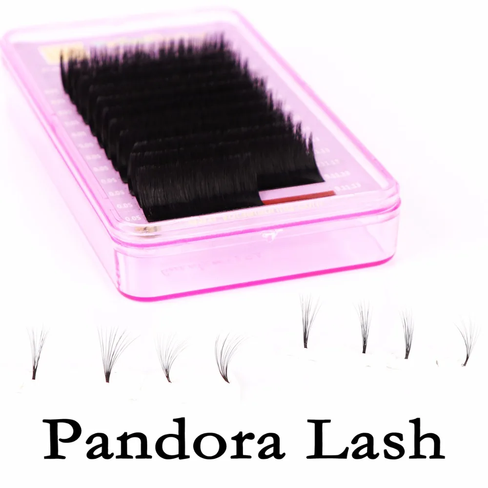Профессиональные объемные ресницы Pandora Lash Extensions 3D 5D 7D 9D 11D (цветущие в течение