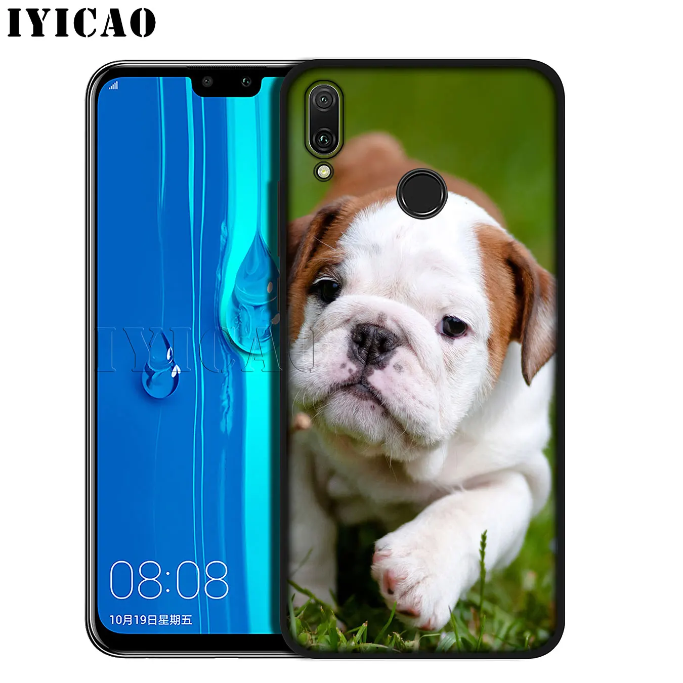 IYICAO Мягкий силиконовый чехол для телефона с изображением французского бульдога
