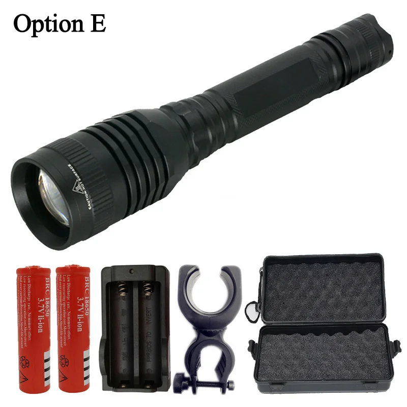 Option E Litwod Z20 P73 CREE XHP70 чип 8000 лм конвой Лен лампа Мощный тактический светодиодный светильник-вспышка XHP50 светильник-вспышка фонарь с зумом - Испускаемый цвет: Option E