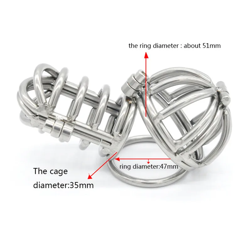 Взрослые игры из нержавеющей стали большое кольцо для петуха замок Мужской