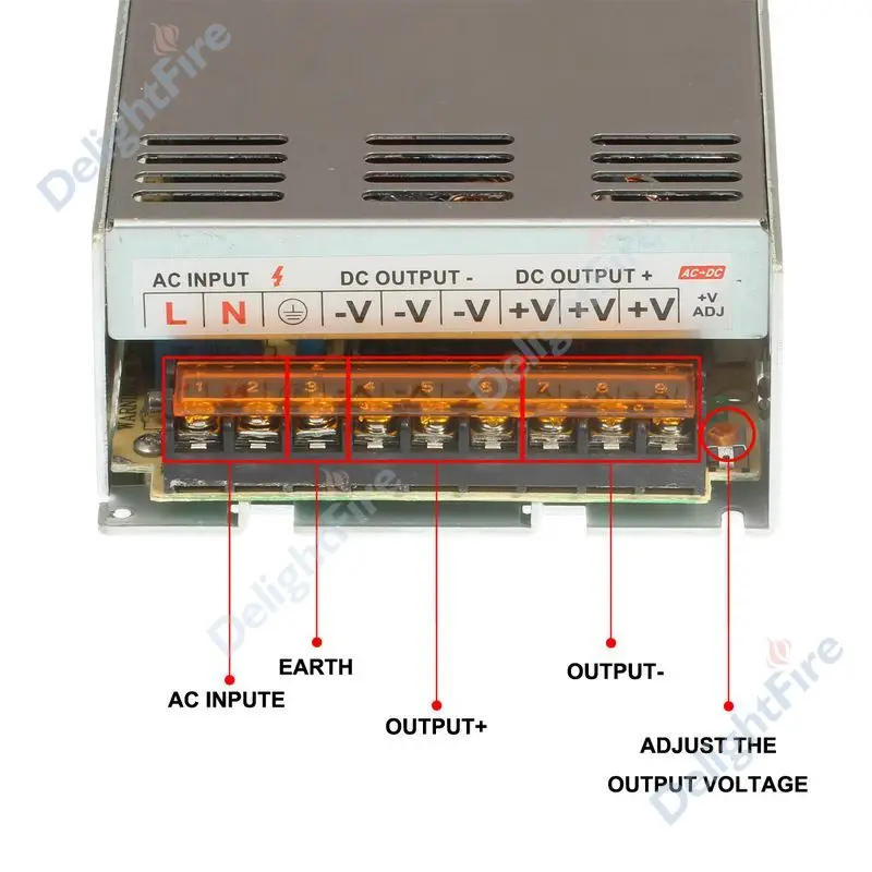 DC48V 10A 480 Вт импульсный адаптер питания трансформатор для 5050 5730 5630 3528 Светодиодный светильник с жесткой полосой