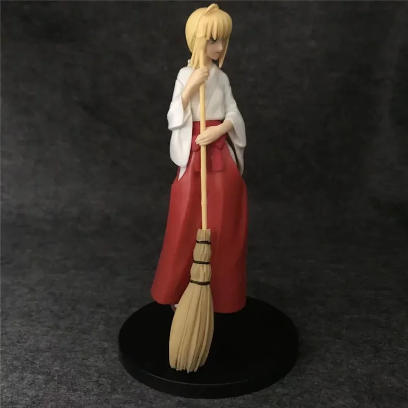 21 см аниме Fate/stay night Saber костюмы ведьмы метла Psychic Ver ПВХ фигурка Коллекционная модель игрушки