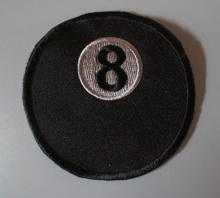 Черные 8 нашивок с вышивкой для куртки жилет мотоциклетный клубный Байкерский 7 4