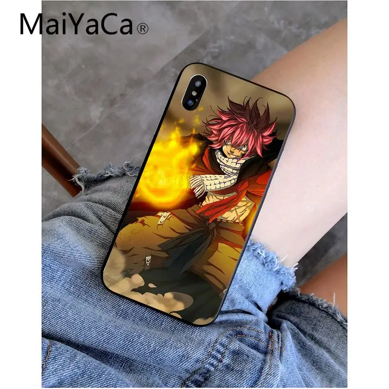 MaiYaCa Феи хвост черный ТПУ мягкий силиконовый телефон чехол для iPhone 8 7 6 6 S Plus 5 5S SE XR X XS MAX Coque Shell - Цвет: A9