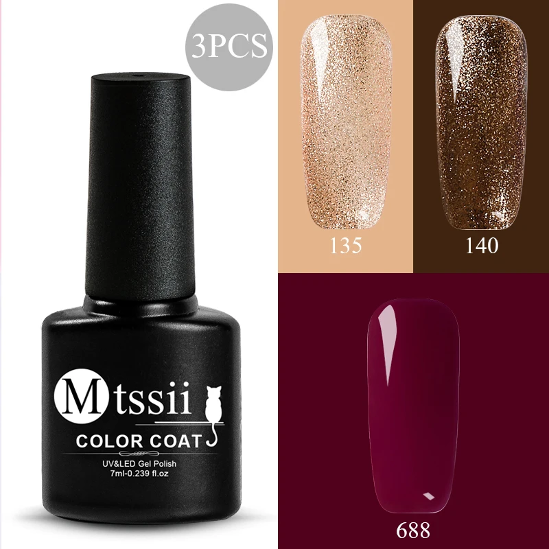 2 шт./компл. однотонный Гель лак для ногтей Полупостоянный УФ набор маникюра