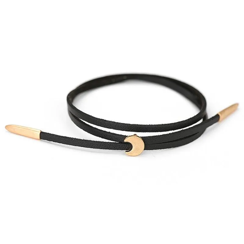 Новое поступление мульти Слои PU винтажные кожаные браслеты золотистого цвета