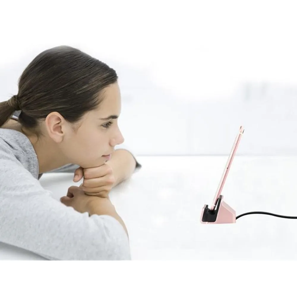 Настольное зарядное устройство для телефона type C iPhone X 8 Plus s Usb зарядный телефонный