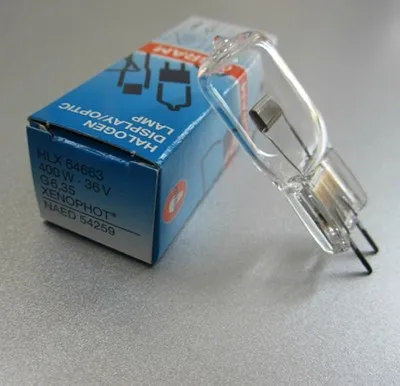Osram HLX64663 36V400W EVD G6.35 галогенный дисплей/оптическая лампа Bule микроскоп Срок службы