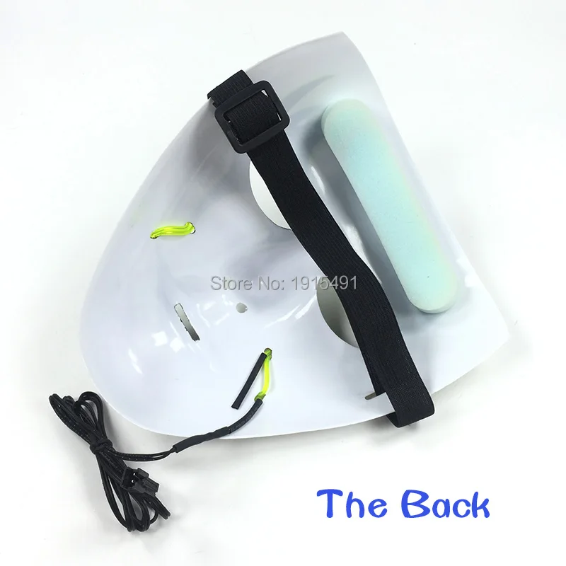 Мигание Свадебная вечеринка Сувениры EL холодный свет Ручная роспись маска