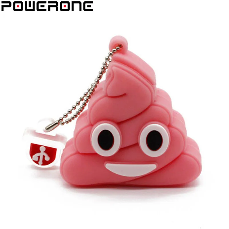 POWERONE Trolly забавная какашка USB флеш накопитель Smiley face feces dung memory Stick мультяшная