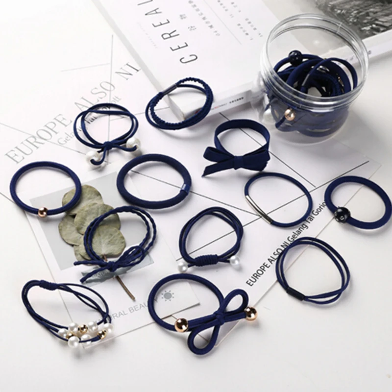 

Elastic Hair Band Girl Pearl Elastic Rubber Bands Ring Headwear Ponytail Holder Scrunchy Rope Hair Jewelry Hair Accessories