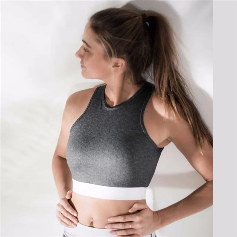 Women's Fitness Suits Workout Sexy Backless Crop Tank Top High Waist Legging Pants 2 Pieces Set Fashion Female Grey Tracksuit | Женская