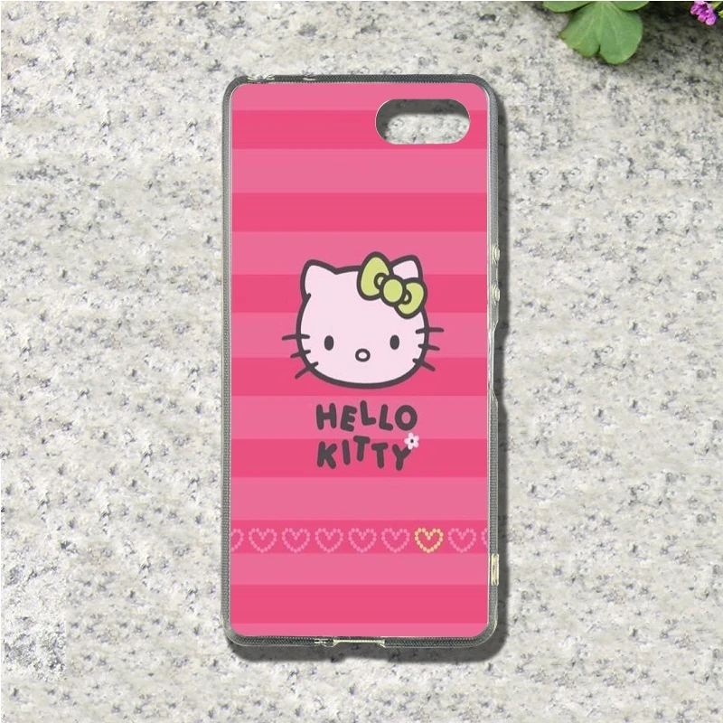 Hello kitty чехол для телефона Sony Xperia E3 E5 M2 M5 Z1 Z2 Z3 Z5 Compact XA XA1 XZ Премиум Мягкая